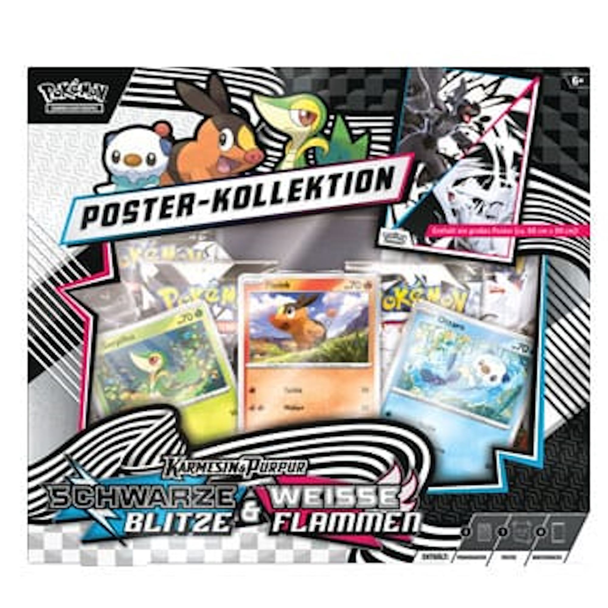 Pokemon KP10.5 Weisse Flammen & Schwarze Blitze Poster-Kollektion (Deutsch)