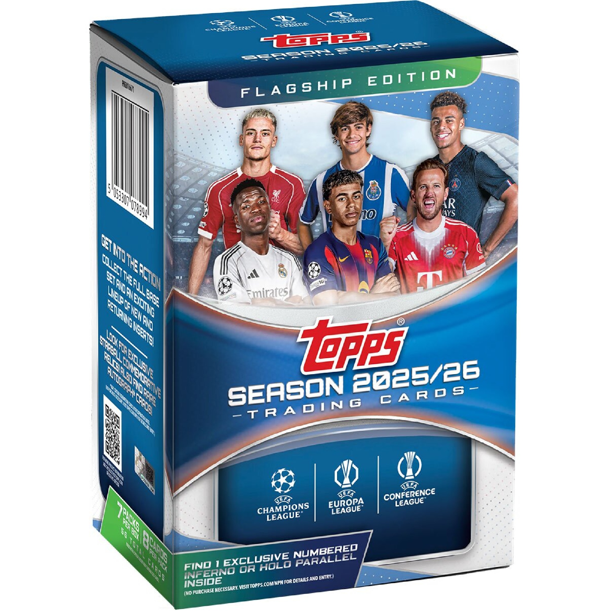 2025/26 Topps Flagship UCC Club Competitions (1xValue Box)