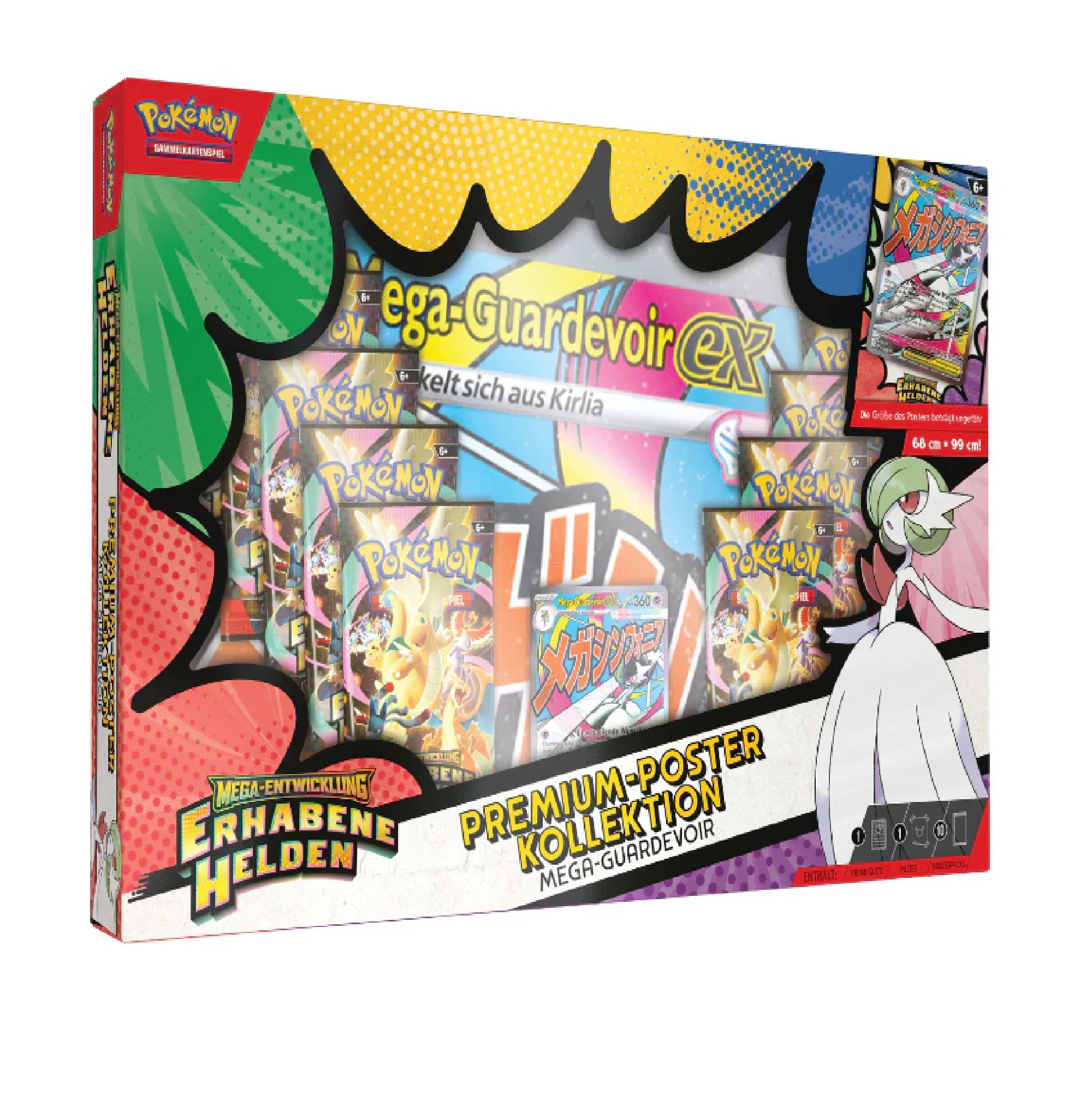 Pokemon - Mega-Entwicklung Erhabene Helden - Premium-Posterkollektion Mega-Guardevoir/Mega-Lucario - sortiert (Deutsch)