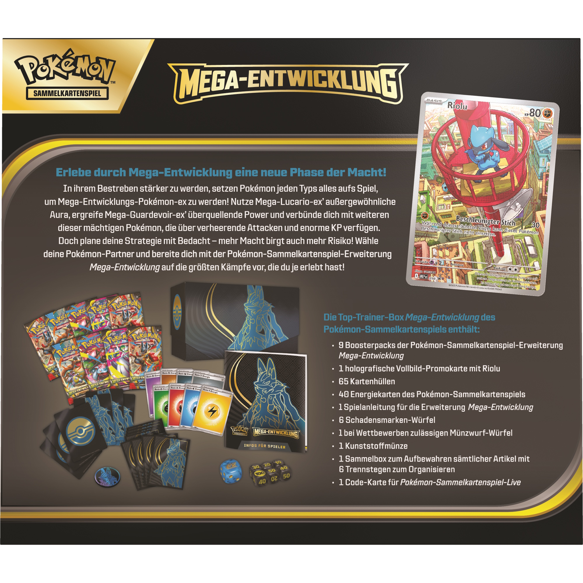 Pokemon Mega-Entwicklung ME01 Top Trainer Box Mega Guardevoir (Deutsch) Pokemon Mega-Entwicklung ME01 Top Trainer Box Mega Guardevoir (Deutsch)