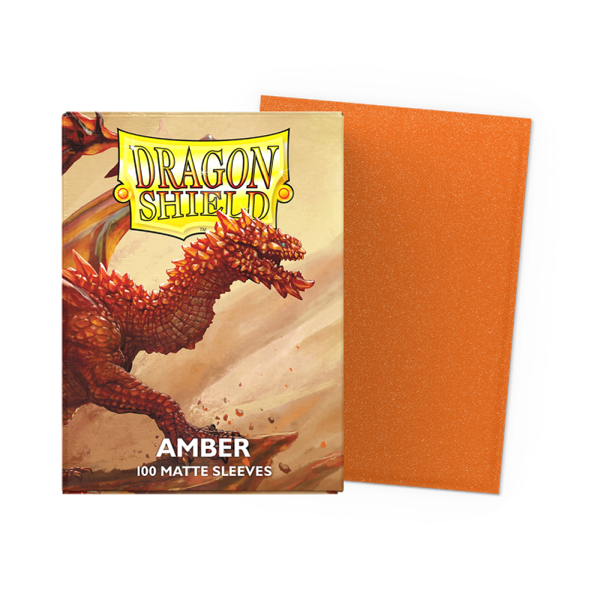 Dragonshield Matte Sleeves Amber (100)