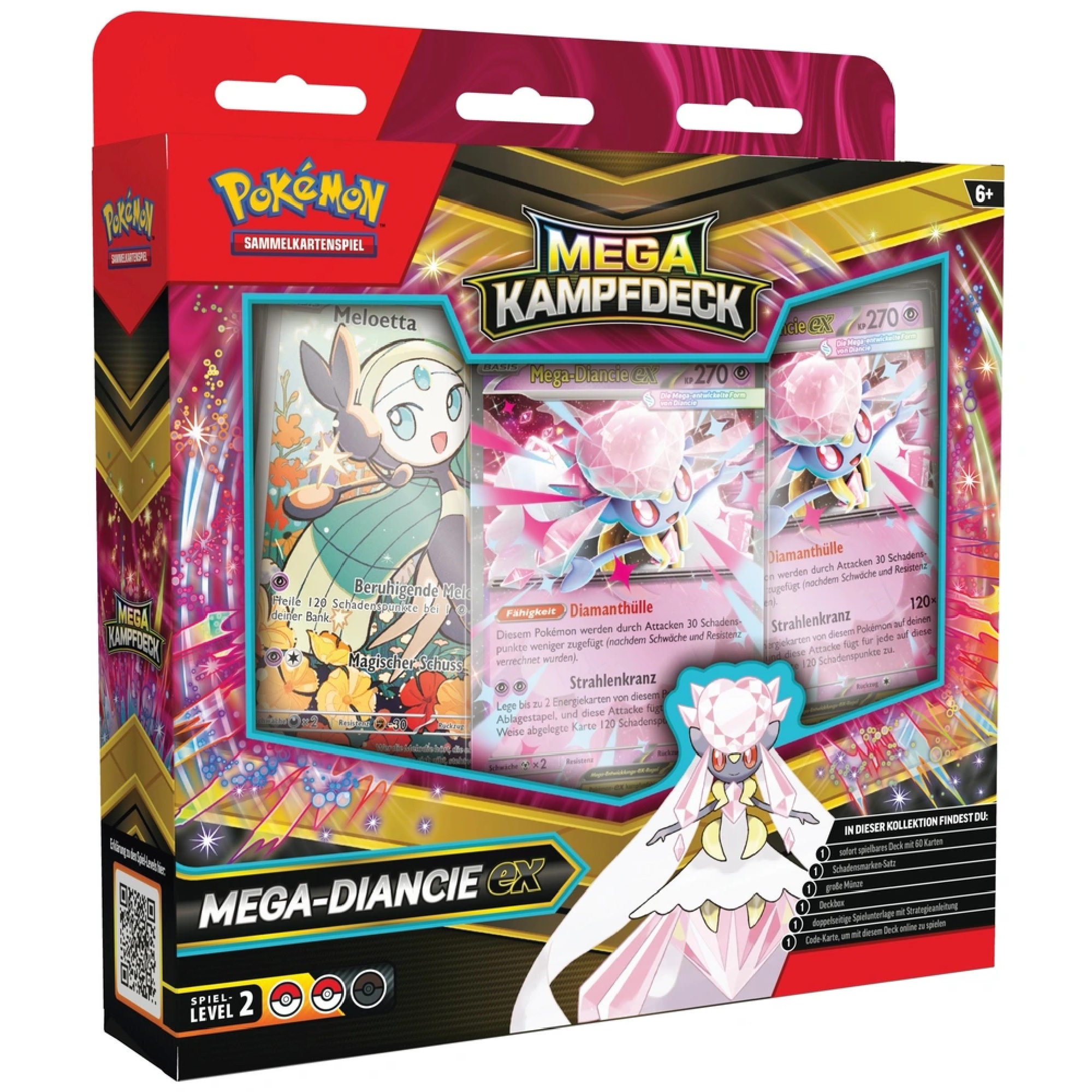 Pokemon Mega Kampfdeck Gengar EX oder Diancie EX Deck